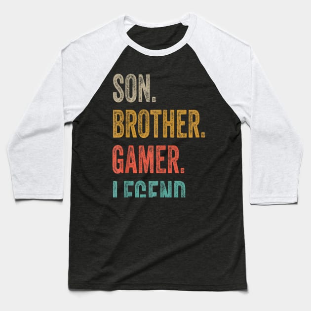 Gaming Gifts For Teenage Boys 8 16 Year Old Christmas Gamer T Shirt Baseball T-Shirt by Gadsengarland.Art